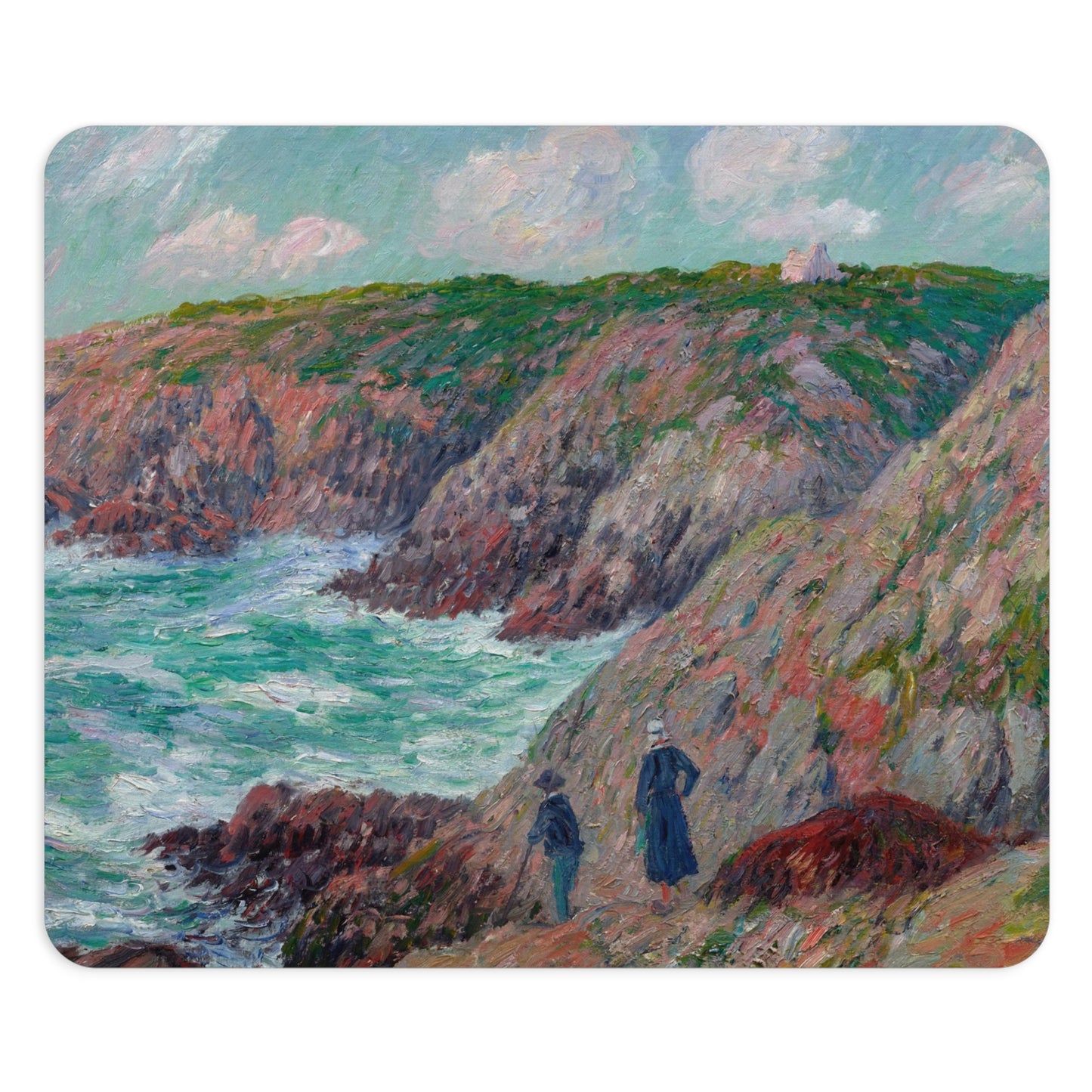 Henry Moret: "Falaises à Moëlan, Finistère" – Mouse Pad