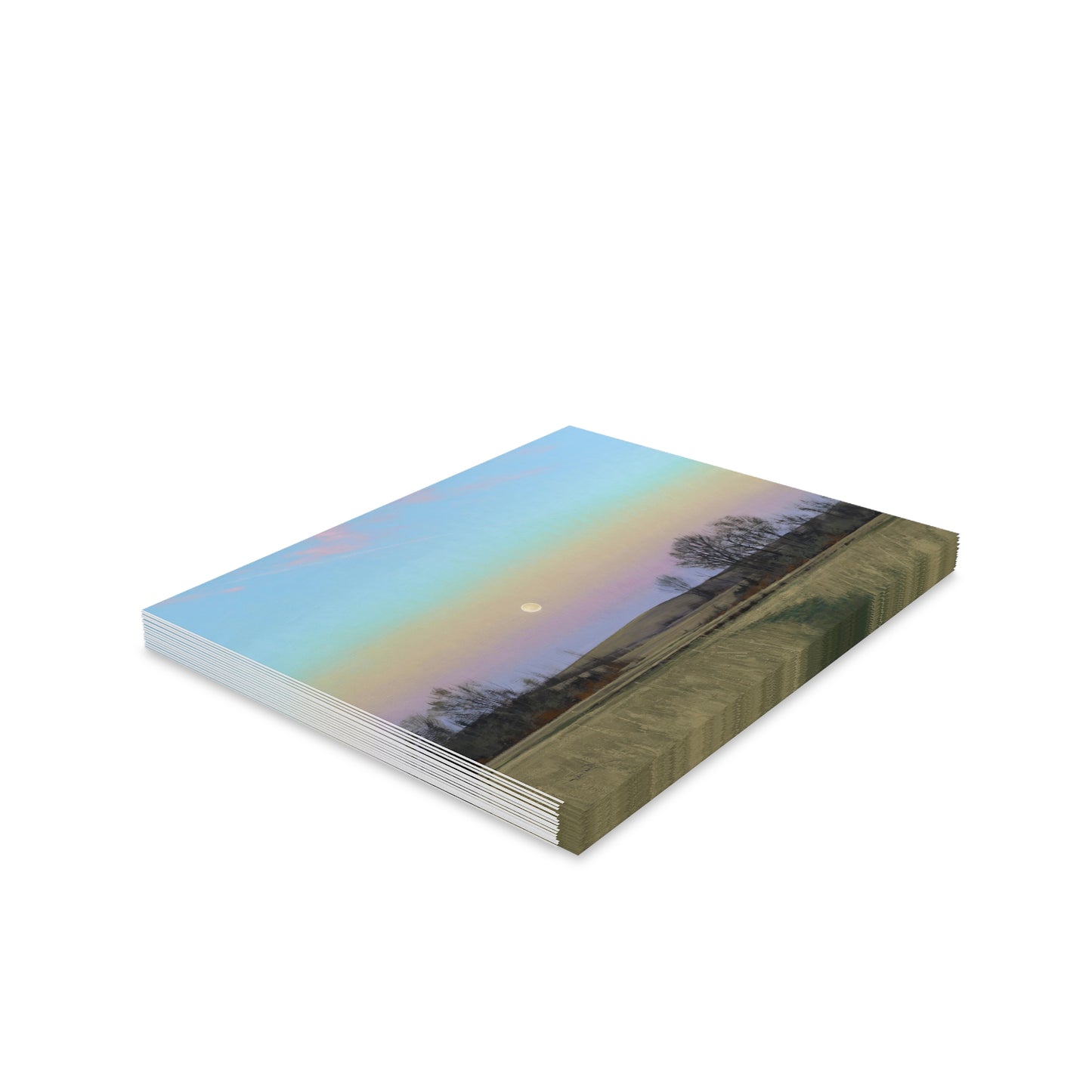 Ben Bauer: "Minnesota Glacial Lake Area at Dusk" - Greeting Cards (8, 16, and 24 pcs)