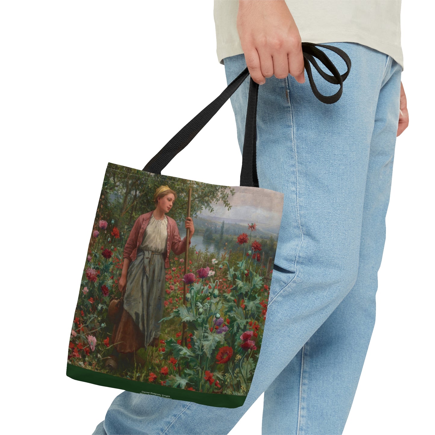 Daniel Ridgway Knight: "Maria Among the Poppies" - AOP Tote Bag