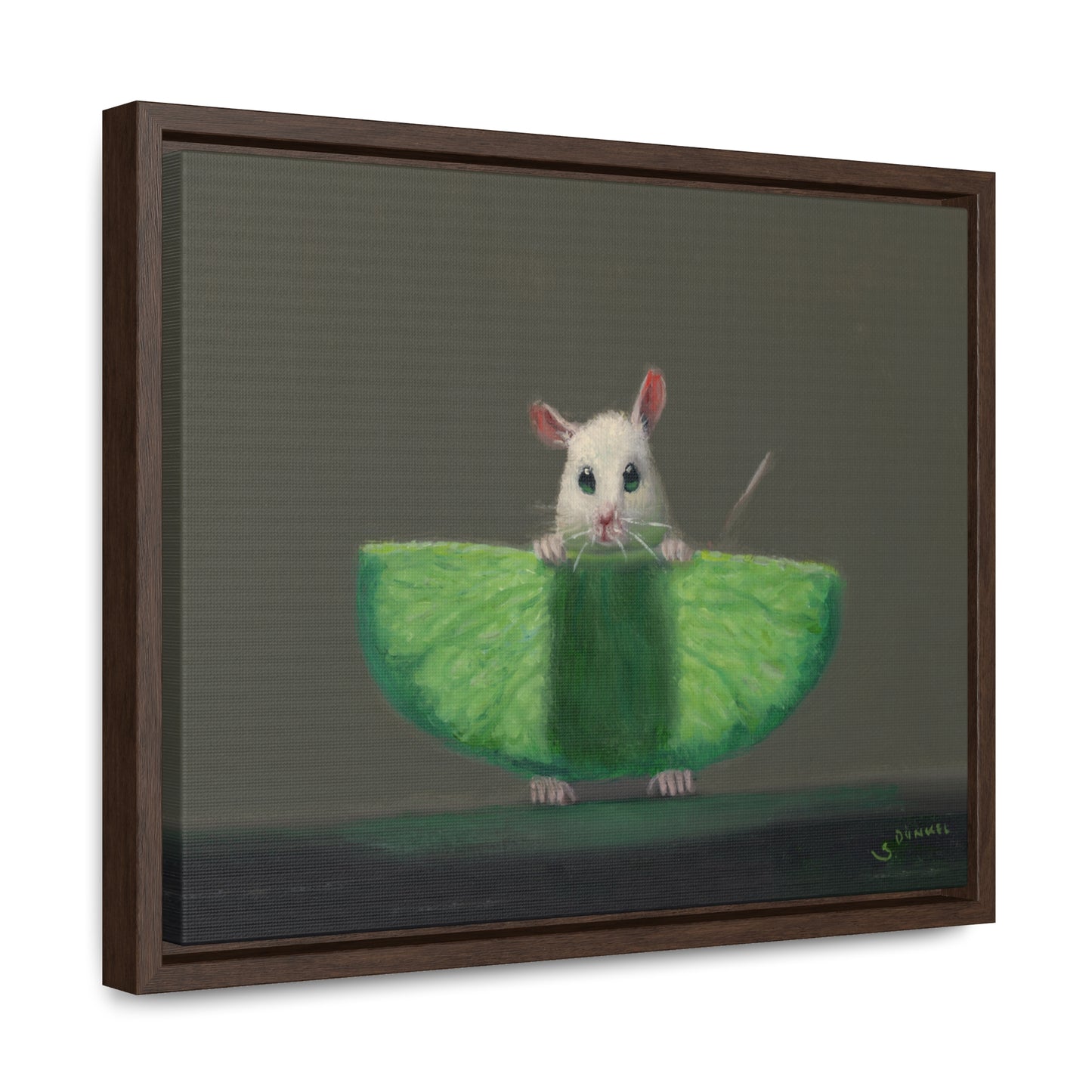 Stuart Dunkel: "Lime Xray" - Framed Canvas Reproduction