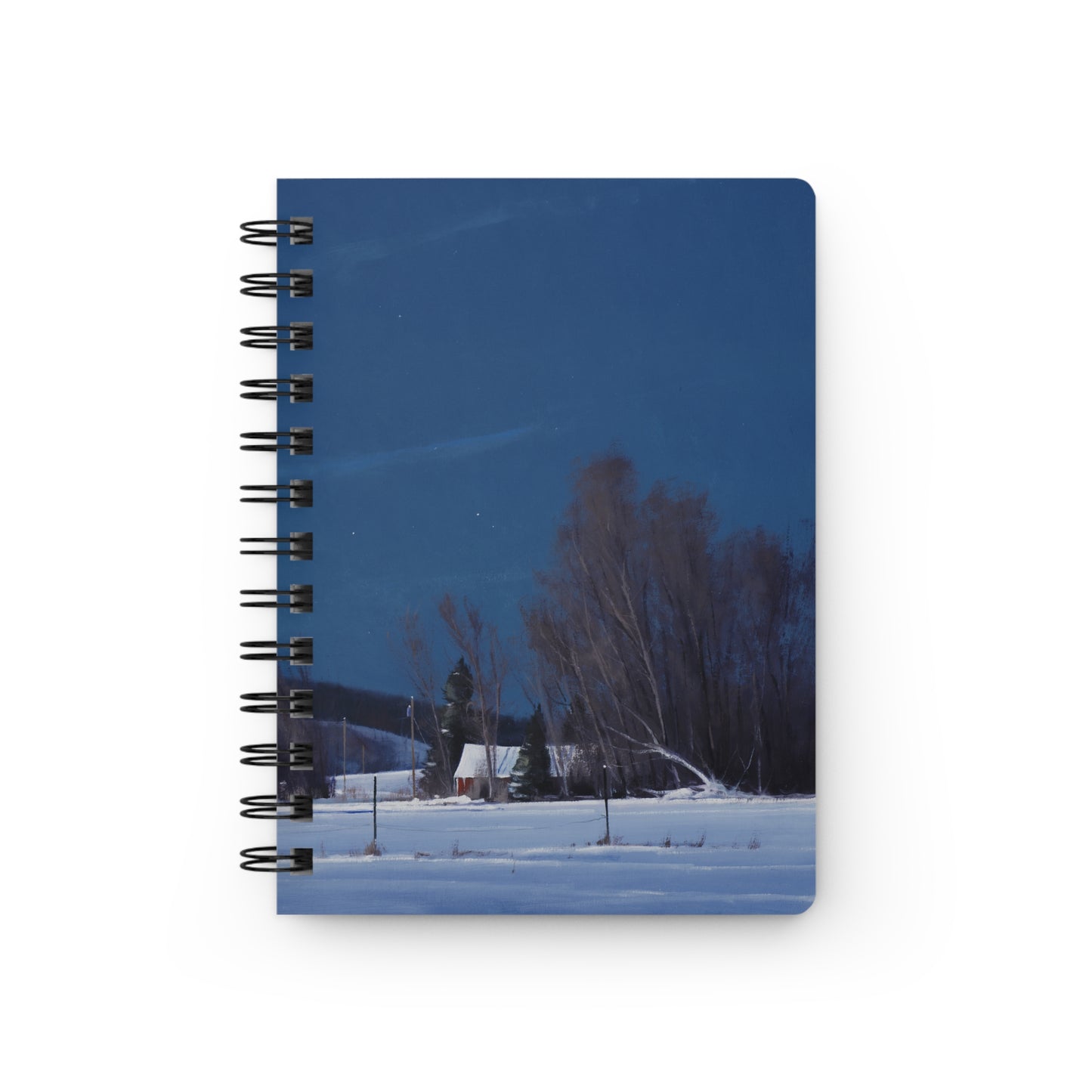 Ben Bauer: "Buffalo County, WI, Night Lights" - Spiral Bound Journal