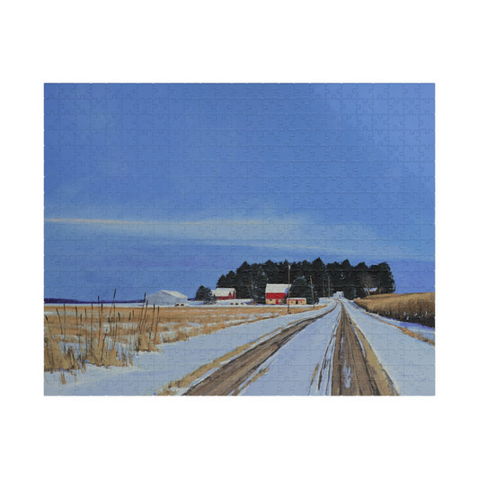 Ben Bauer: "County Road 4 Farmstead" Puzzle (500 & 1014 piece)