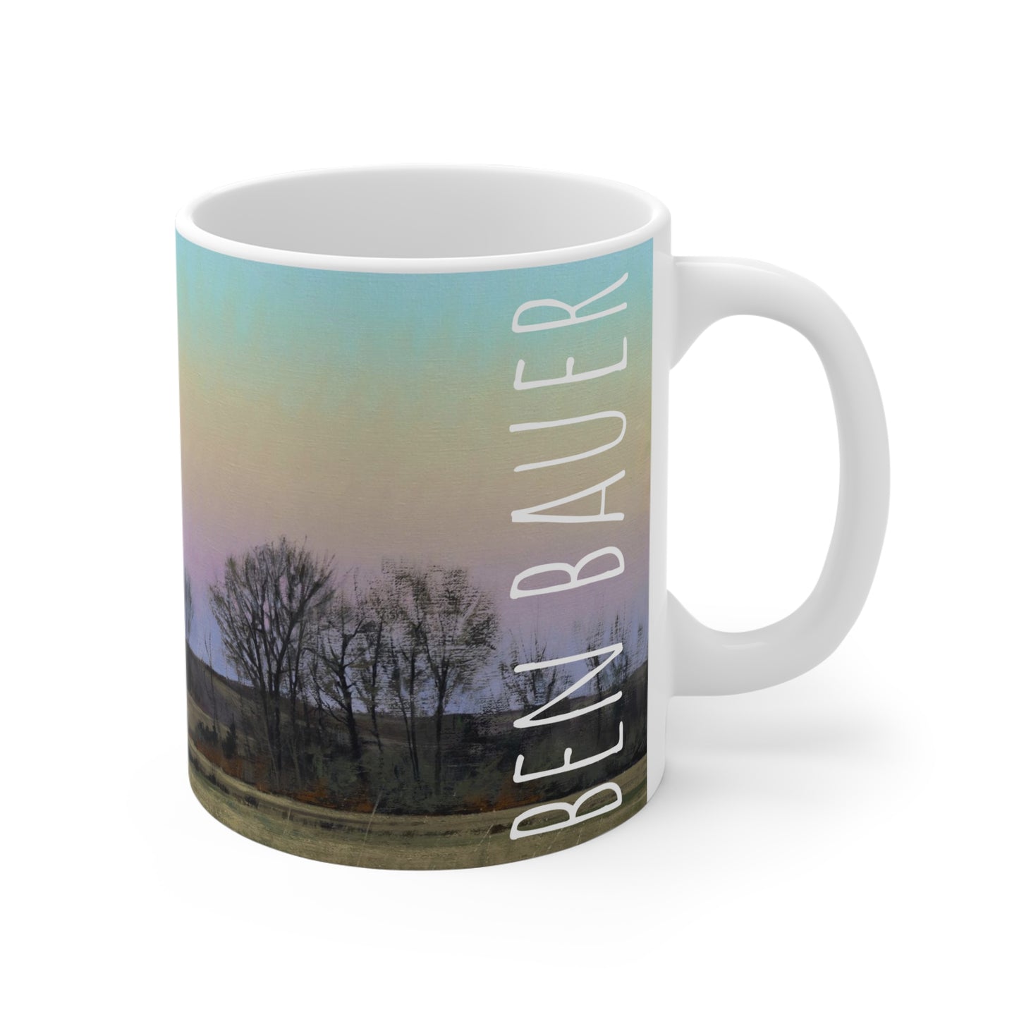 Ben Bauer: "Minnesota Glacial Lakes Area at Dusk" Ceramic Mug (11oz, 15oz, 20oz)