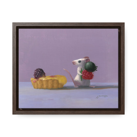 Stuart Dunkel: "Tart Shopping" - Framed Canvas Reproduction