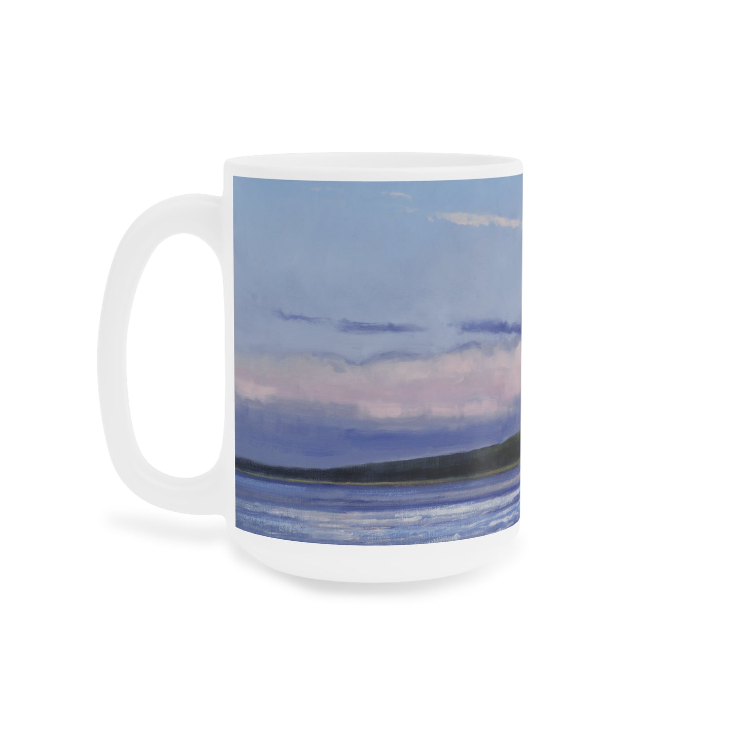 Ben Bauer: "Bonfire Time, Baileys Harbor Door County" Ceramic Mug (11oz, 15oz, 20oz)