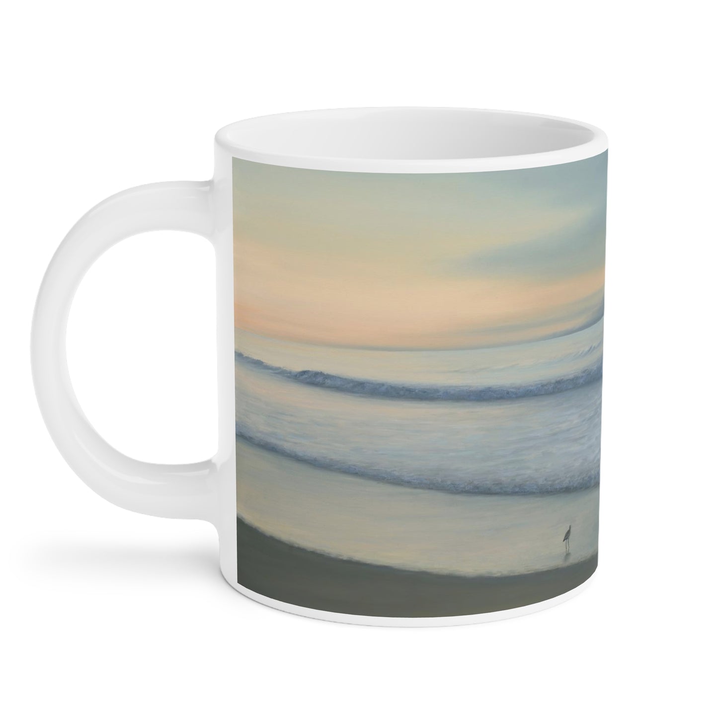 Gail Descoeurs: "The Sea and the Sandpiper" Ceramic Mug (11oz\15oz\20oz)