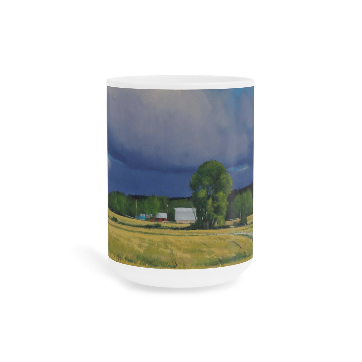 Ben Bauer: "September Fields, Lowry MN" Ceramic Mug (11oz, 15oz, 20oz)