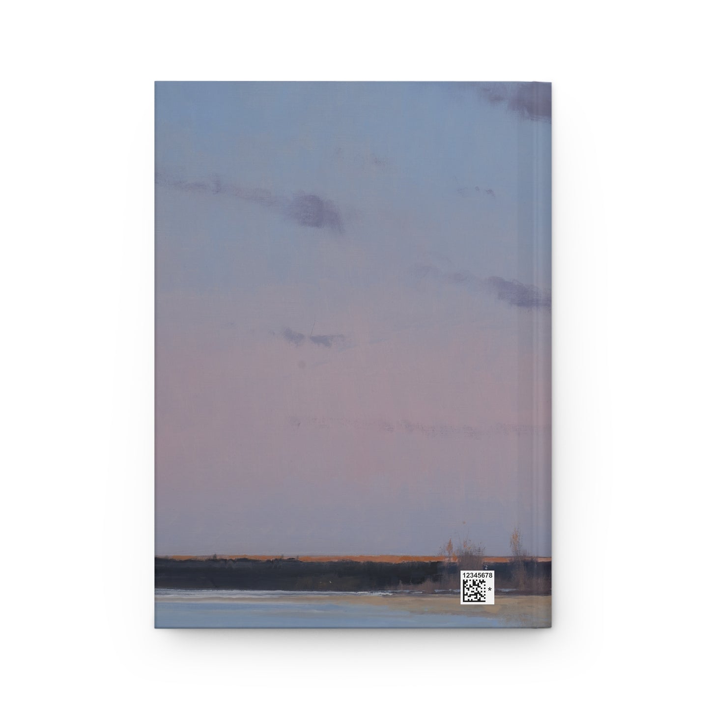 Ben Bauer: "Last Light with Moonrise Over Spring Valley, WI " - Hardcover Journal Matte