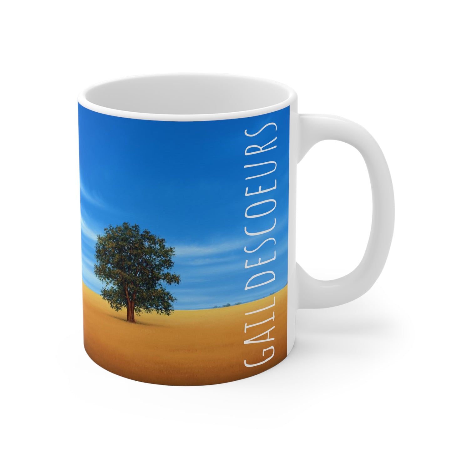 Gail Descoeurs: "Field of Gold" Ceramic Mug (11oz\15oz\20oz)