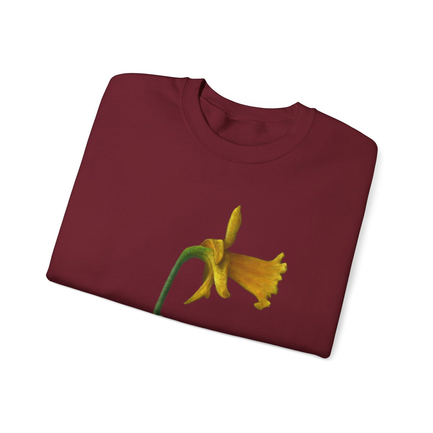 Stuart Dunkel: "Curious  Yellow" Crewneck Sweatshirt