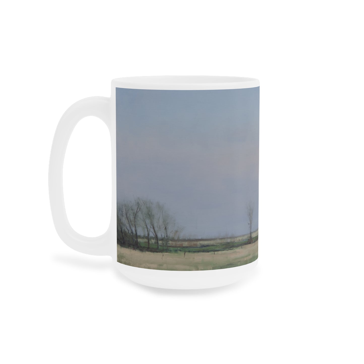 Ben Bauer: "Spring Moonrise in South Dakota" Ceramic Mug (11oz, 15oz, 20oz)