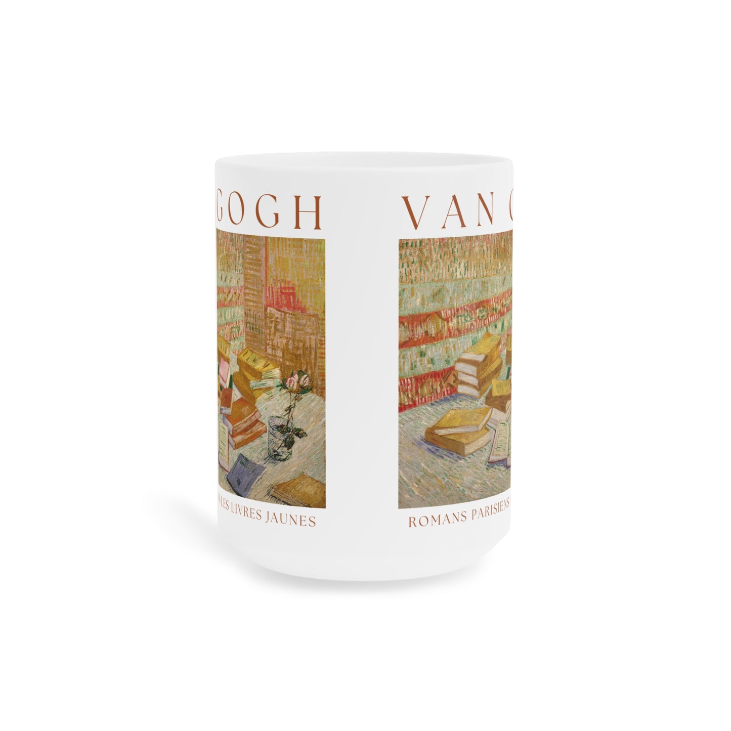 Vincent Van Gogh: "Romans Parisiens Les Livres Jaunes" Ceramic Mug (11oz\15oz\20oz)