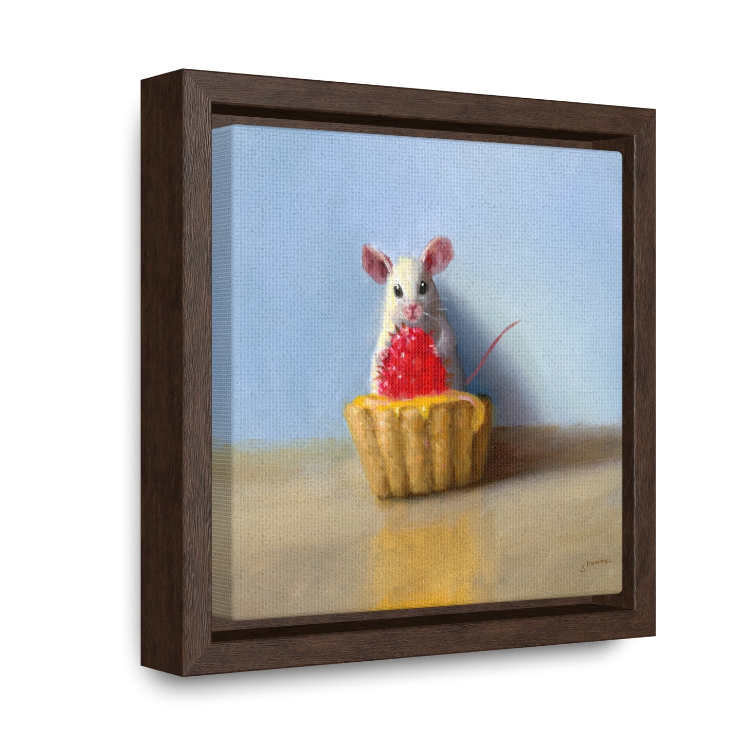 Stuart Dunkel: "Raspberry Tart" - Framed Canvas Reproduction