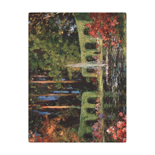Thomas Mostyn: "An Old World Garden" - Microfiber Blanket