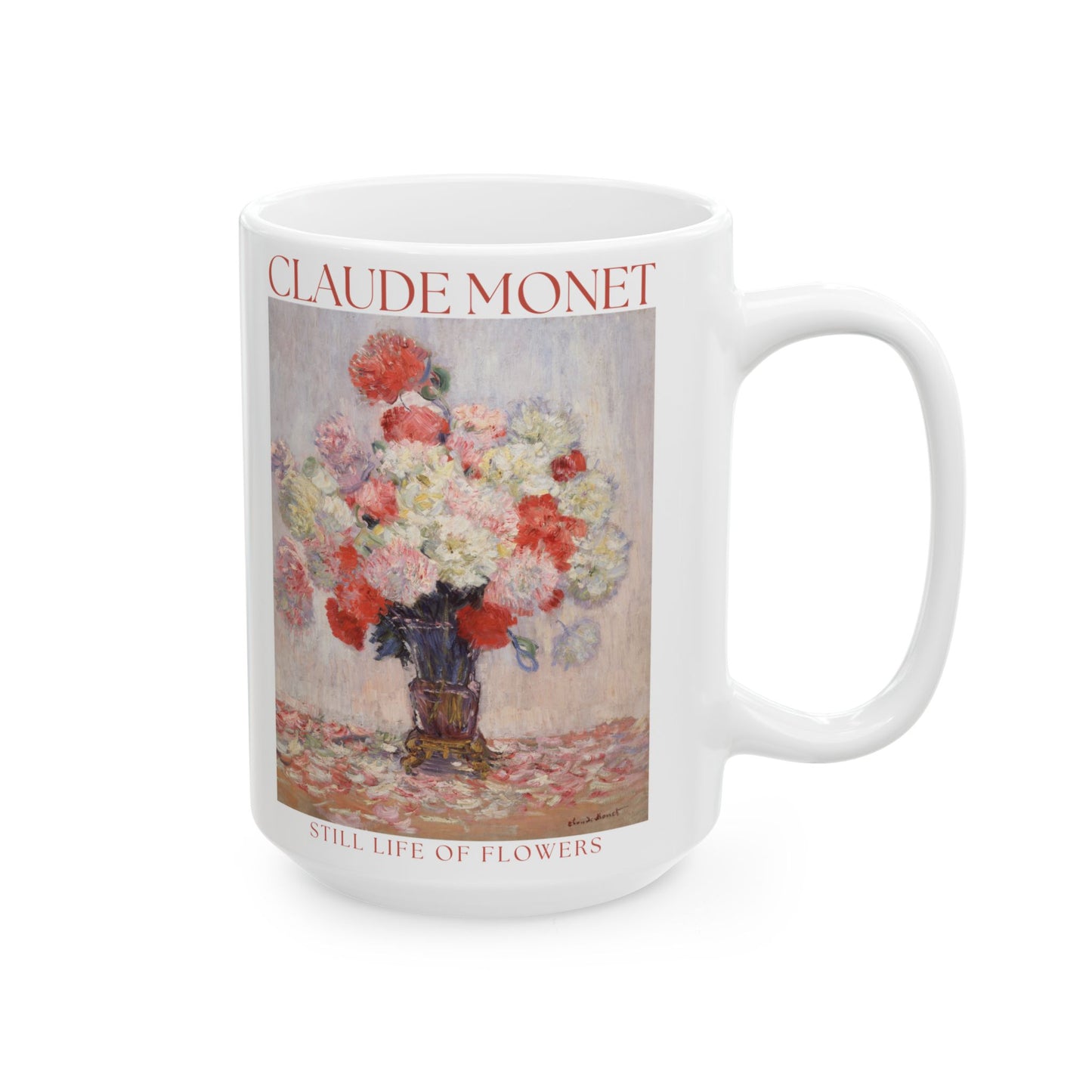 Claude Monet | Still Life of Flowers Ceramic Mug (15oz)