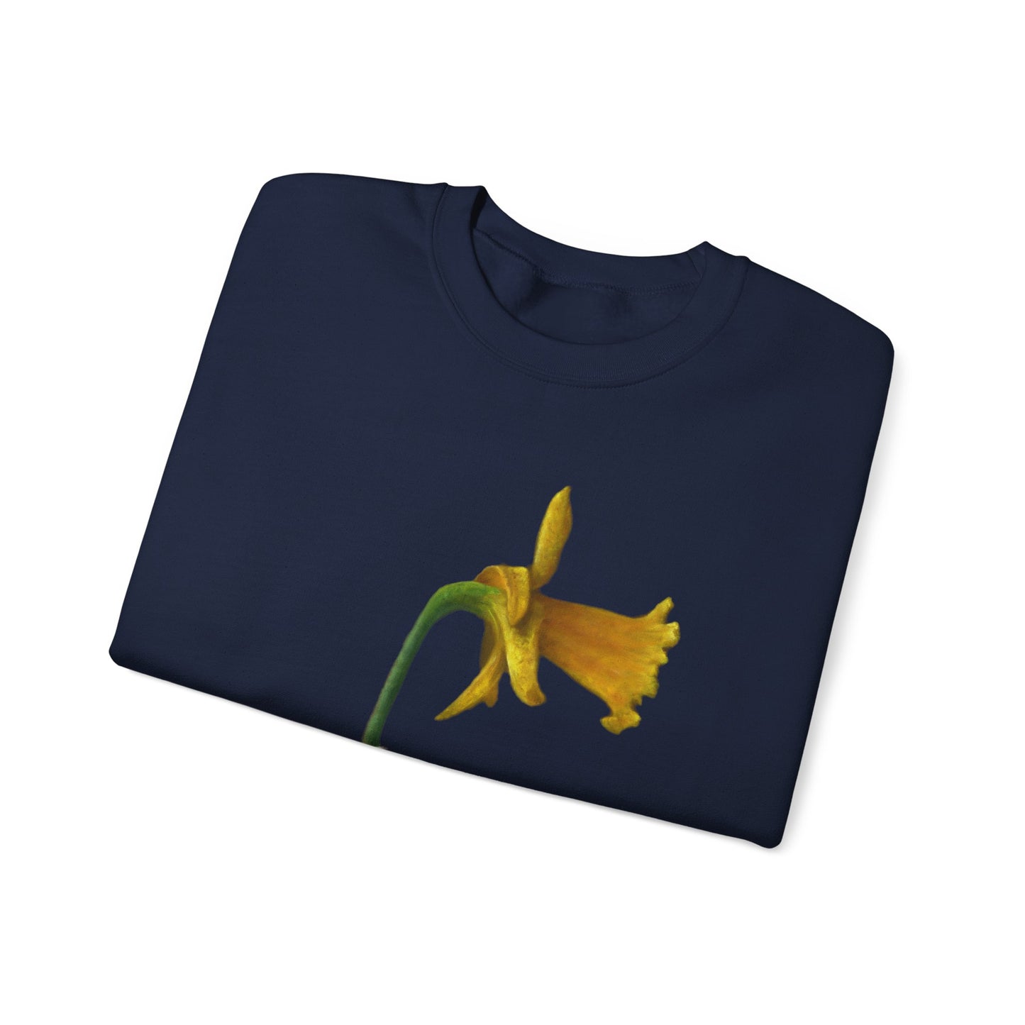 Stuart Dunkel: "Curious  Yellow" Crewneck Sweatshirt