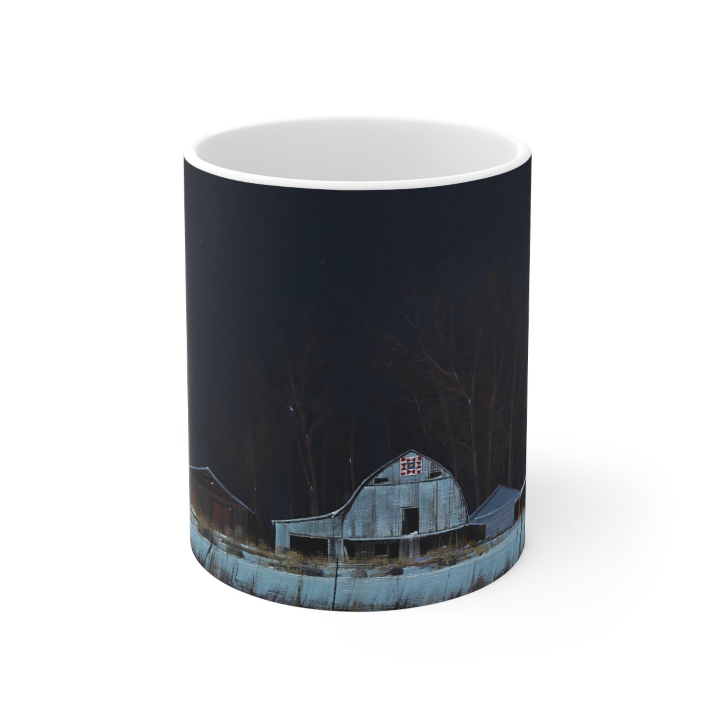 Ben Bauer: "Quiet Trail Pattern by Moonlight" Ceramic Mug (11oz, 15oz, 20oz)