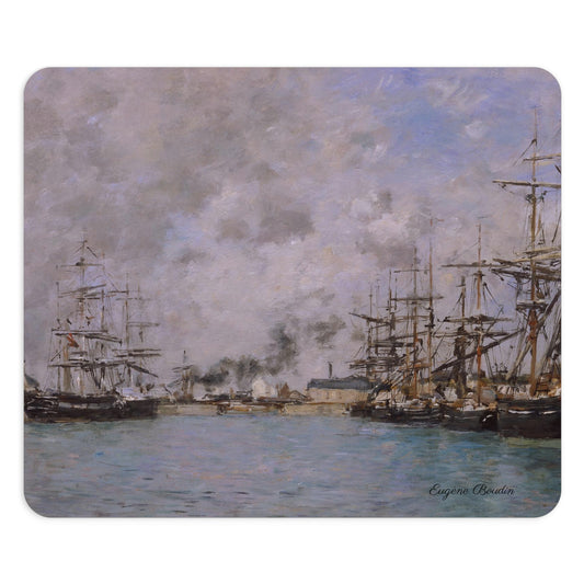 Eugene Boudin: "Deauville, le bassin" – Mouse Pad