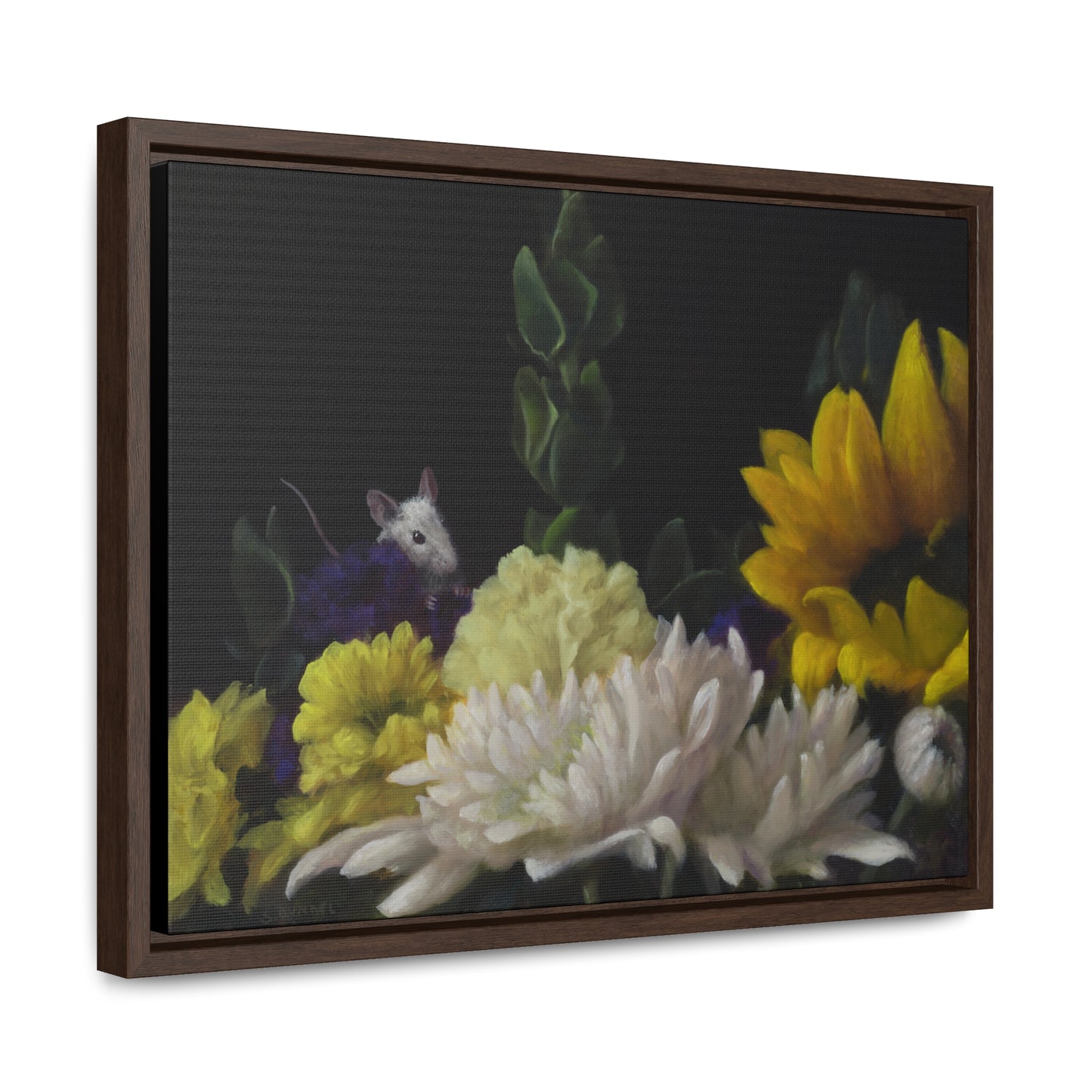 Stuart Dunkel: "Flower Power" - Framed Canvas Reproduction