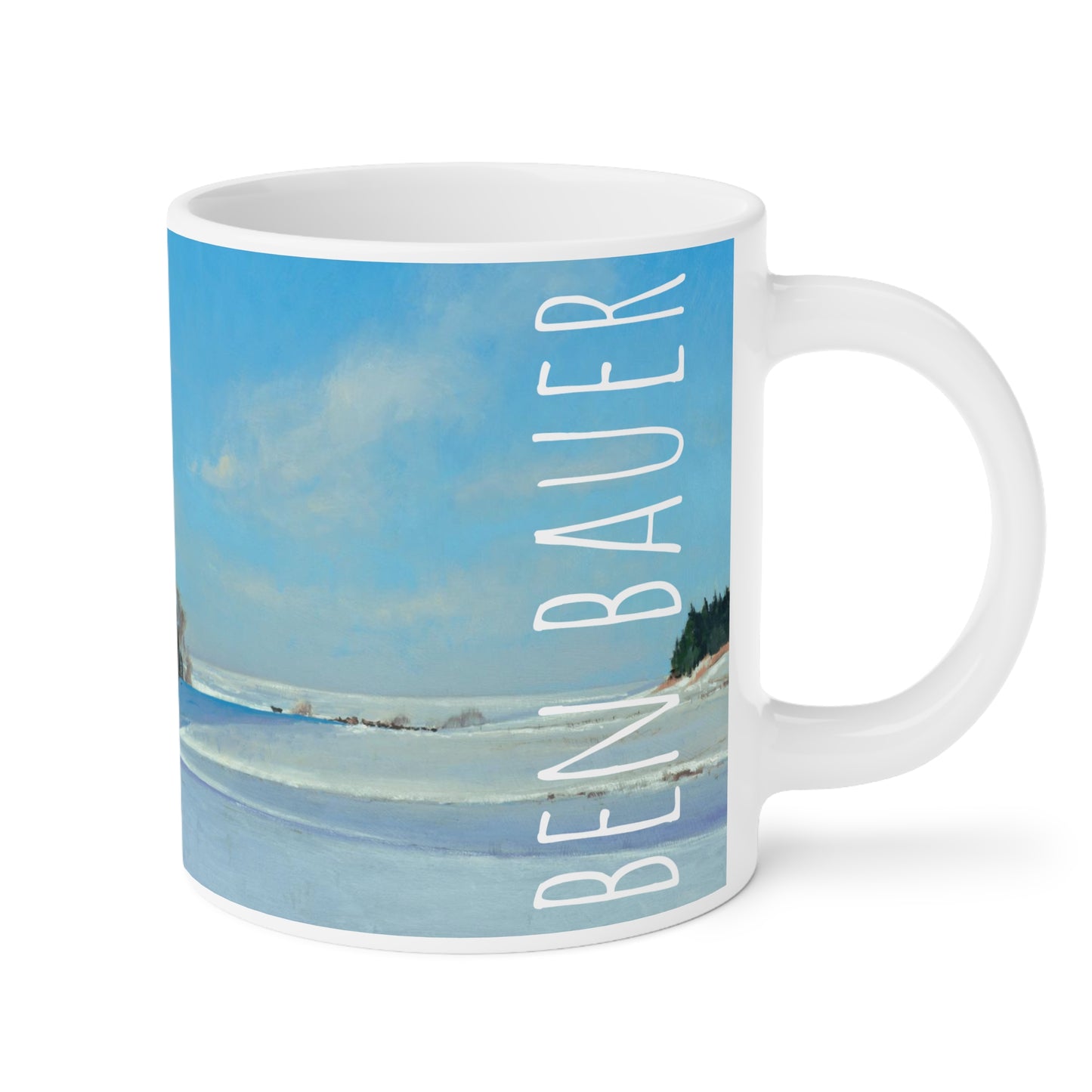 Ben Bauer: "Winter Hills of Somerset" Ceramic Mug (11oz, 15oz, 20oz)