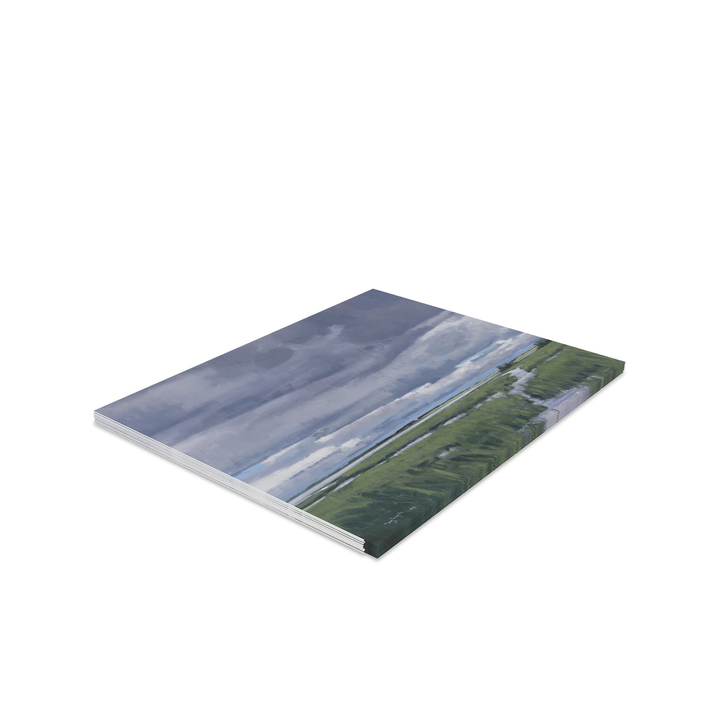 Ben Bauer: "May Storm over Glacial Lake" - Greeting Cards (8, 16, and 24 pcs)