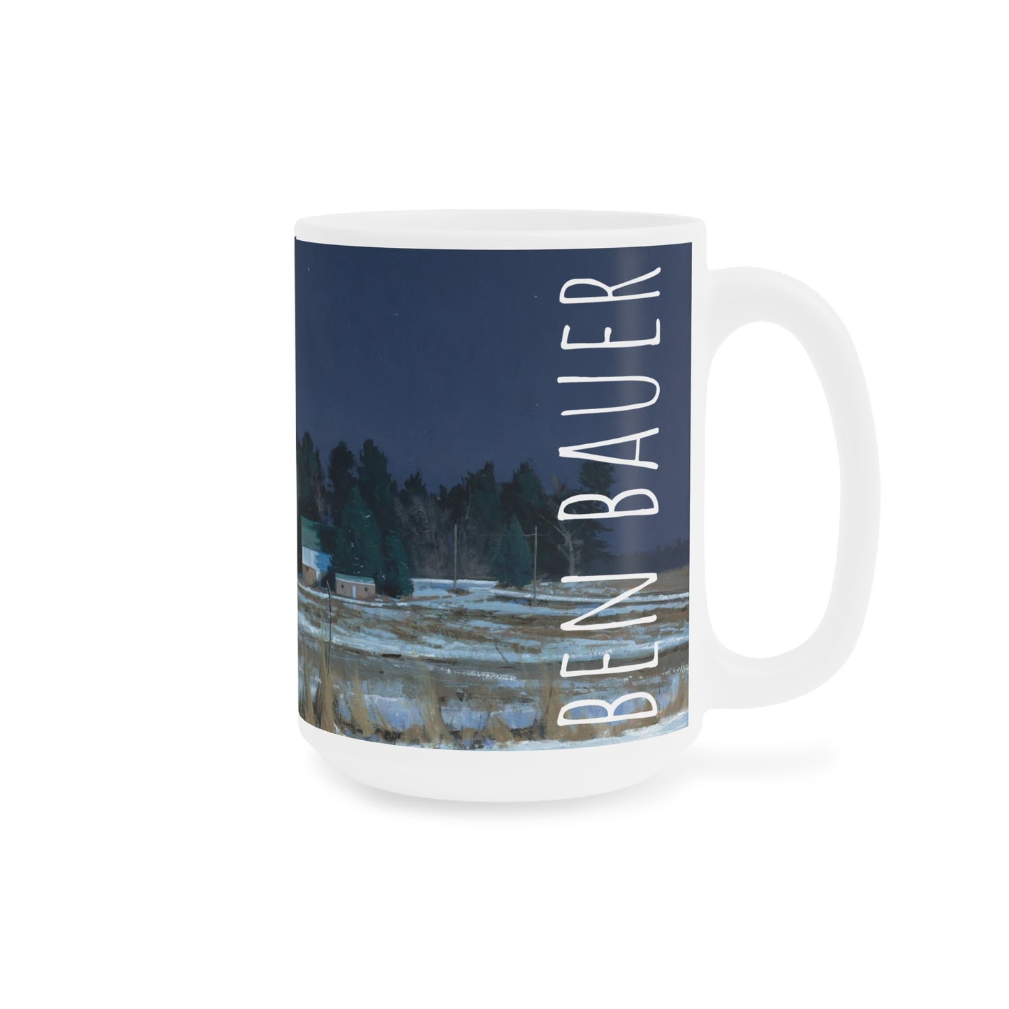 Ben Bauer: "Midnight at 20 Below" Ceramic Mug (11oz, 15oz, 20oz)