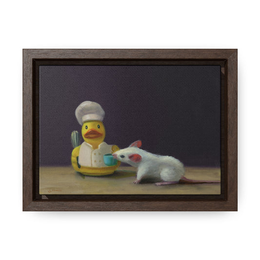 Stuart Dunkel: "Test Lick" - Framed Canvas Reproduction