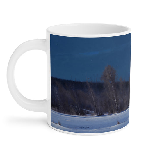 Ben Bauer: "Buffalo County, WI, Night Lights" Ceramic Mug (11oz, 15oz, 20oz)