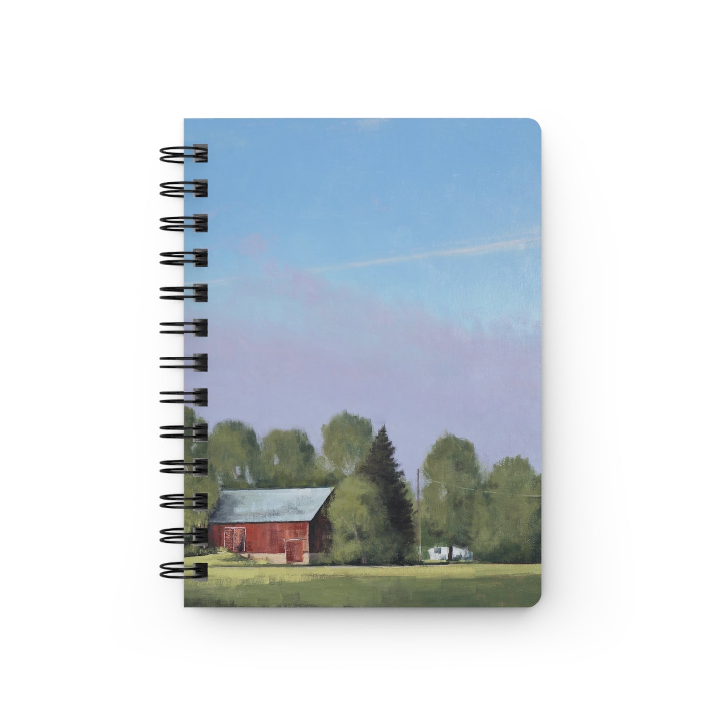 Ben Bauer: "Early Morning Fog Burn, Lake Elmo Farm" - Spiral Bound Journal