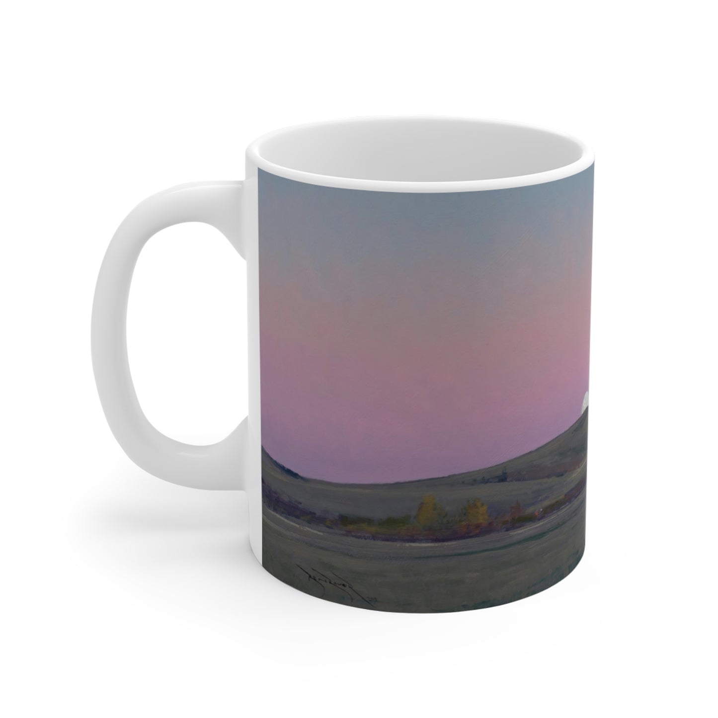 Ben Bauer: "Moonrise in Lowry, MN" Ceramic Mug (11oz, 15oz, 20oz)