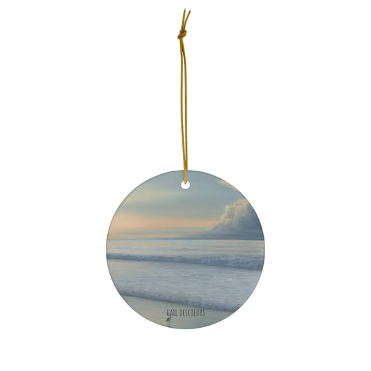 Holiday Ornament - Gail Descoeur's The Sea and the Sandpiper