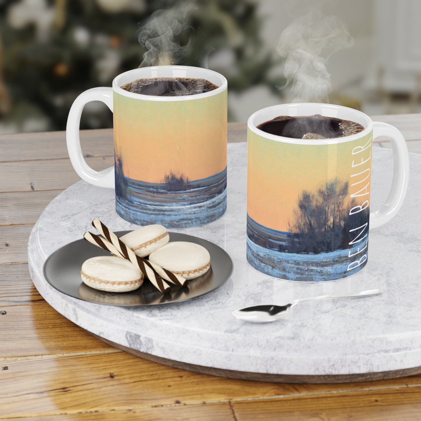 Ben Bauer: "Late Afternoon in March, Lowry, MN" Ceramic Mug (11oz, 15oz, 20oz)