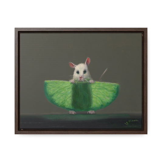 Stuart Dunkel: "Lime Xray" - Framed Canvas Reproduction