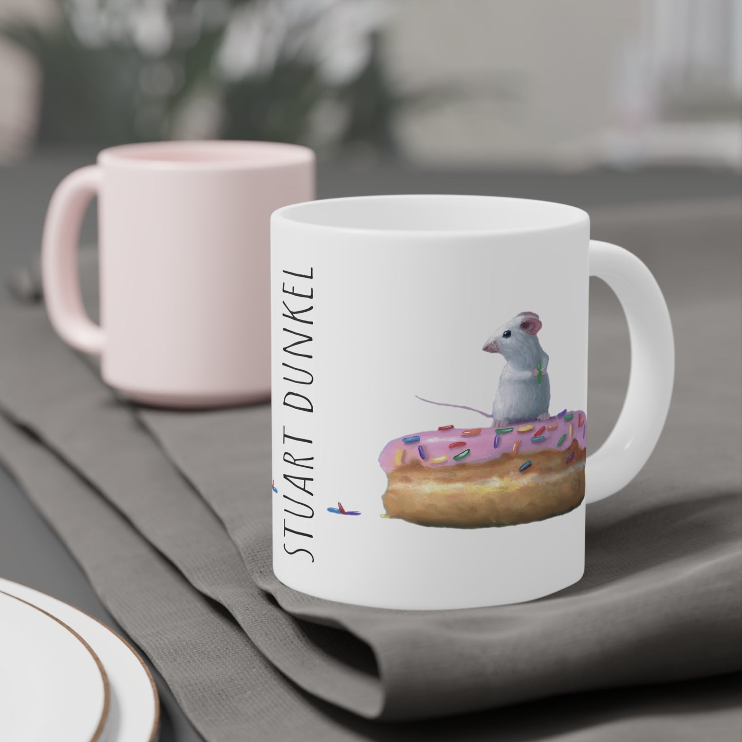 Stuart Dunkel: "Conquered Donut" Ceramic Mug (11oz\15oz\20oz)