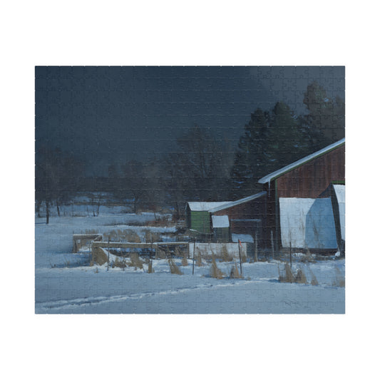 Ben Bauer: "Organic Farm by Moonlight" Puzzle (500 & 1014 piece)