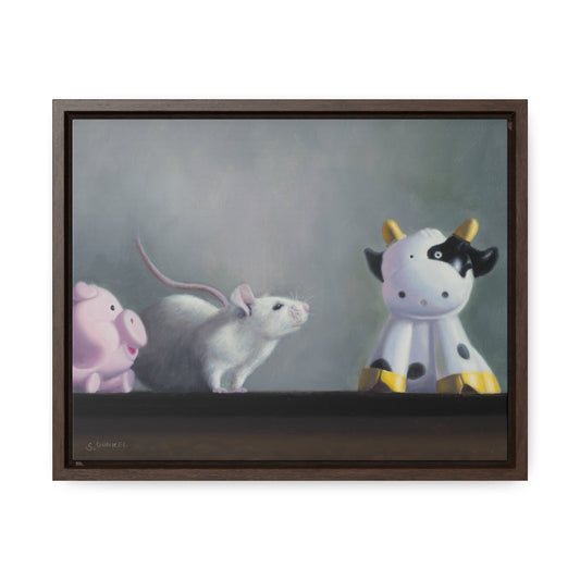 Stuart Dunkel: "Holy Cow" - Framed Canvas Reproduction