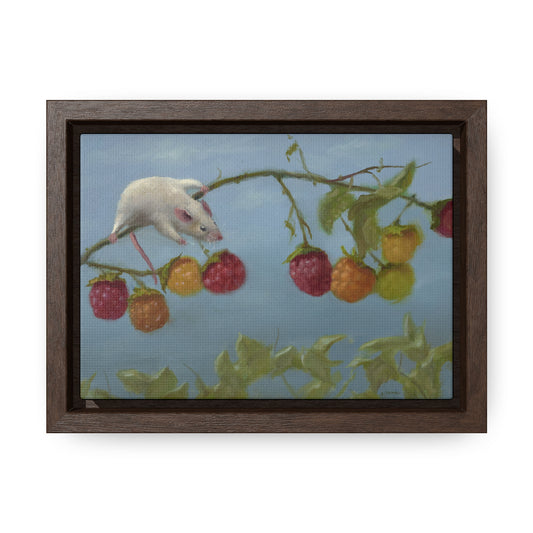 Stuart Dunkel: "Berry Picker" - Framed Canvas Reproduction