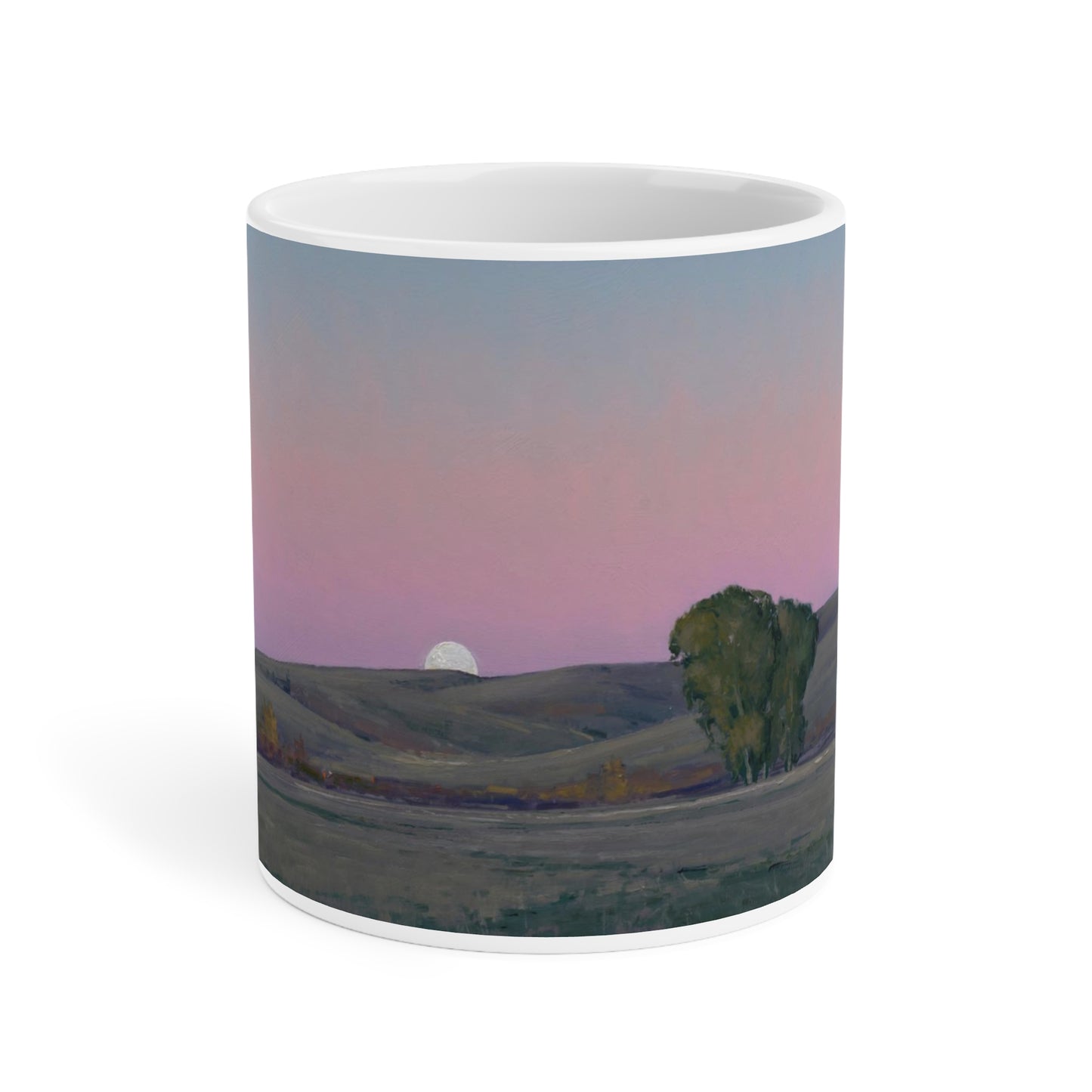 Ben Bauer: "Moonrise in Lowry, MN" Ceramic Mug (11oz, 15oz, 20oz)