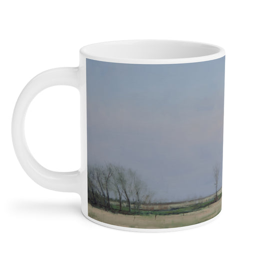 Ben Bauer: "Spring Moonrise in South Dakota" Ceramic Mug (11oz, 15oz, 20oz)