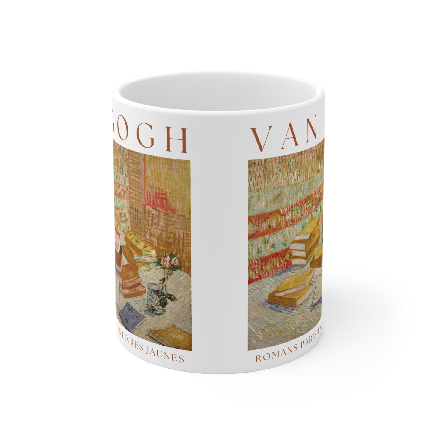 Vincent Van Gogh: "Romans Parisiens Les Livres Jaunes" Ceramic Mug (11oz\15oz\20oz)