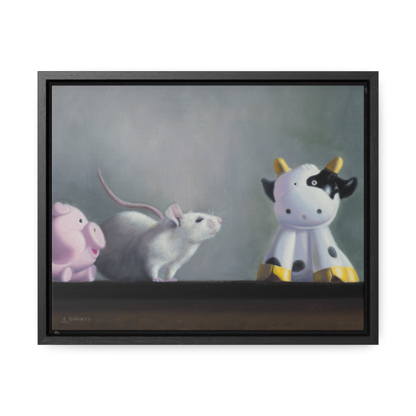 Stuart Dunkel: "Holy Cow" - Framed Canvas Reproduction