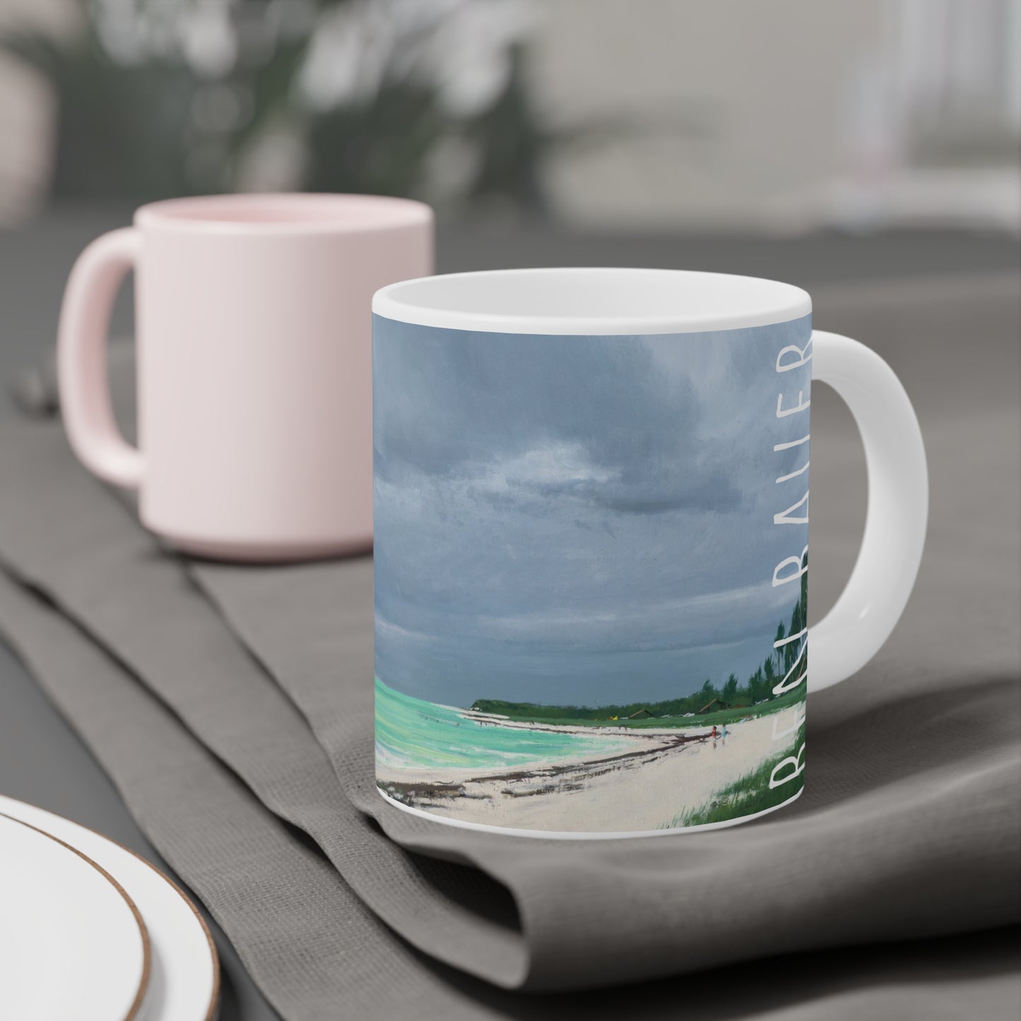 Ben Bauer: "Sandspur Beach, Florida" Ceramic Mug (11oz, 15oz, 20oz)