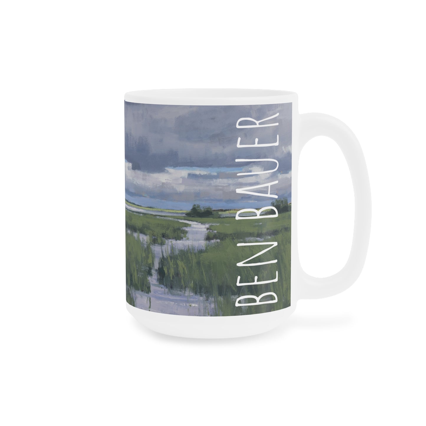 Ben Bauer: "May Storm over Glacial Lake" Ceramic Mug (11oz, 15oz, 20oz)