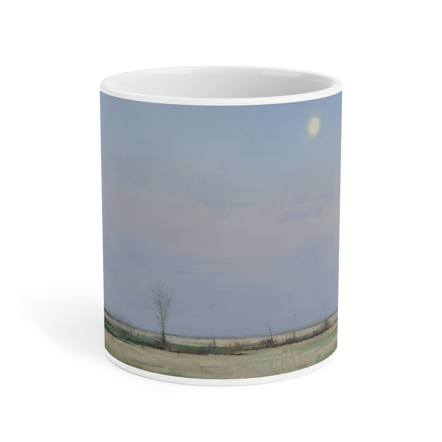 Ben Bauer: "Spring Moonrise in South Dakota" Ceramic Mug (11oz, 15oz, 20oz)