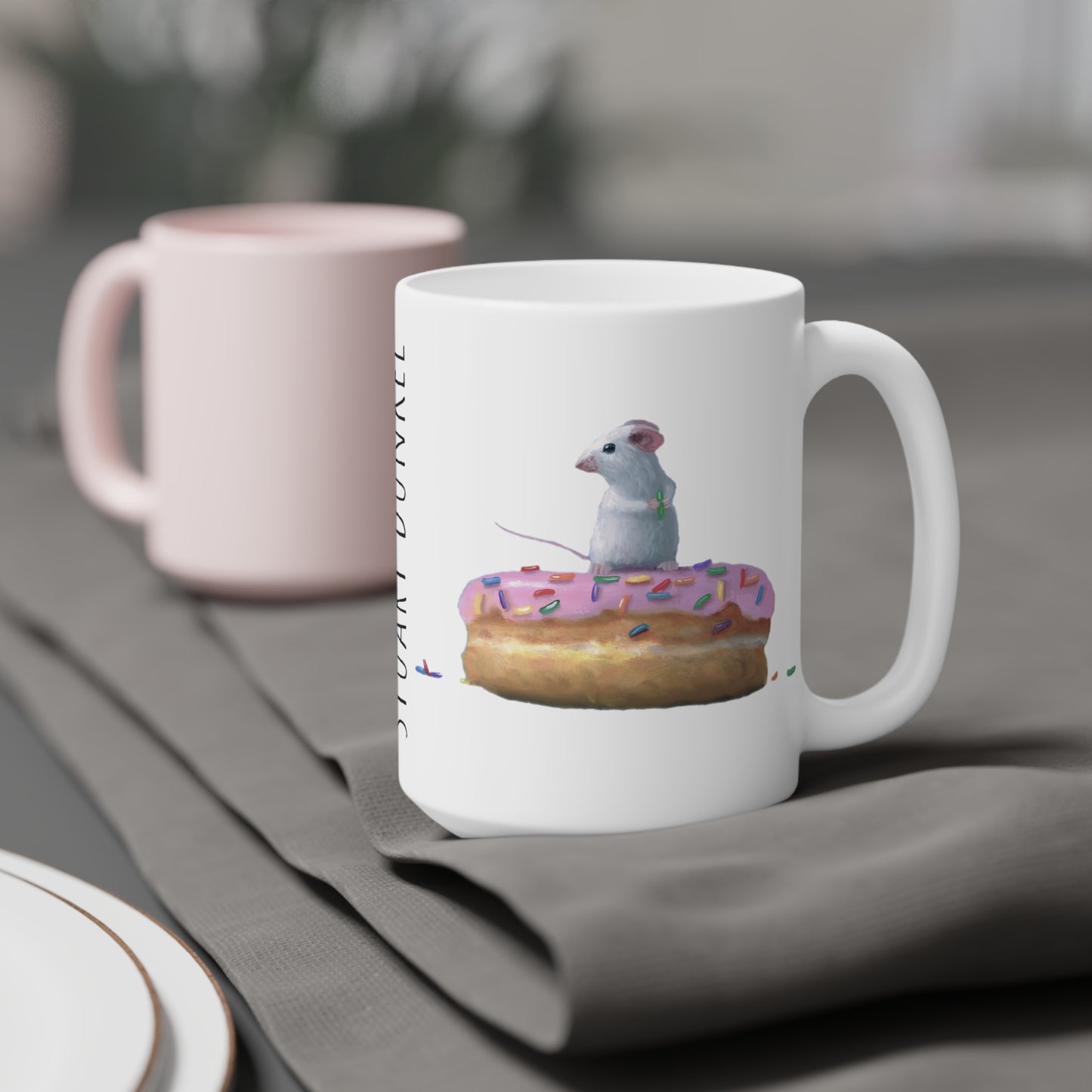 Stuart Dunkel: "Conquered Donut" Ceramic Mug (11oz\15oz\20oz)