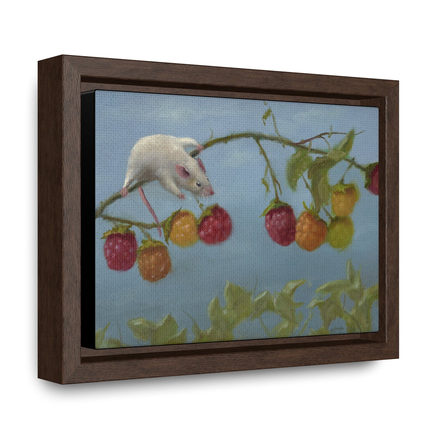 Stuart Dunkel: "Berry Picker" - Framed Canvas Reproduction