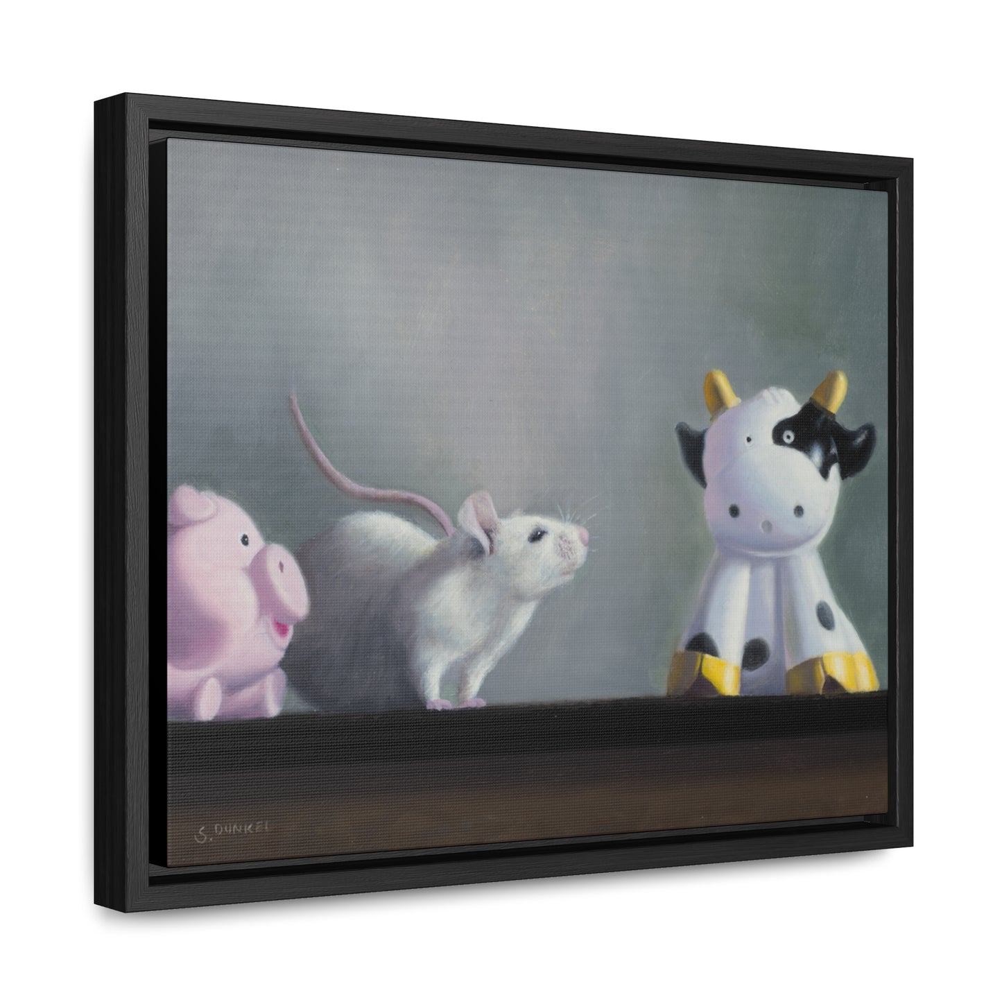 Stuart Dunkel: "Holy Cow" - Framed Canvas Reproduction