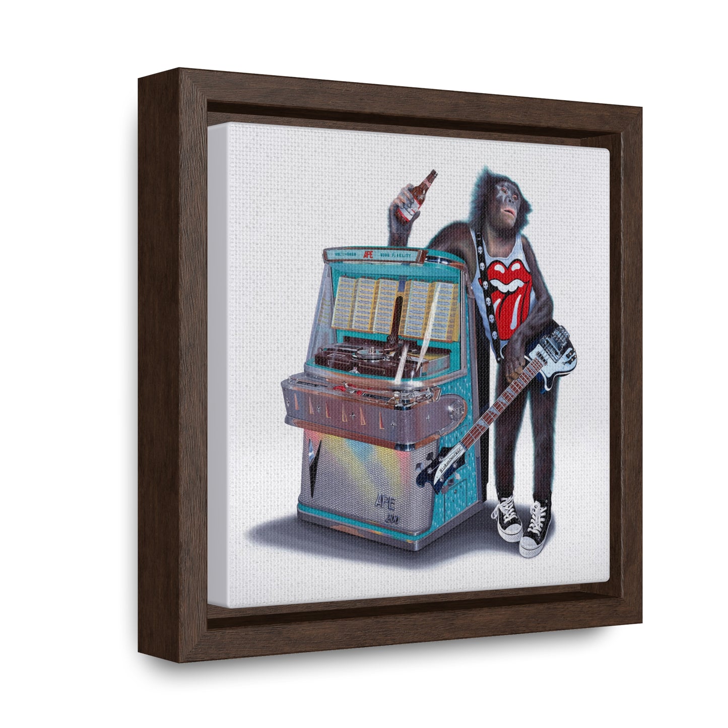 Tony South: "Jukebox Hero" - Framed Canvas Reproduction