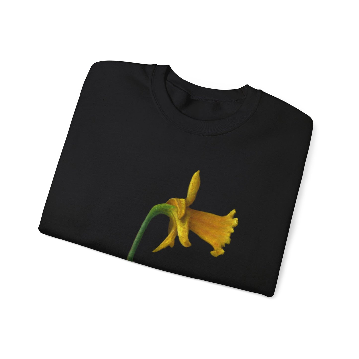 Stuart Dunkel: "Curious  Yellow" Crewneck Sweatshirt