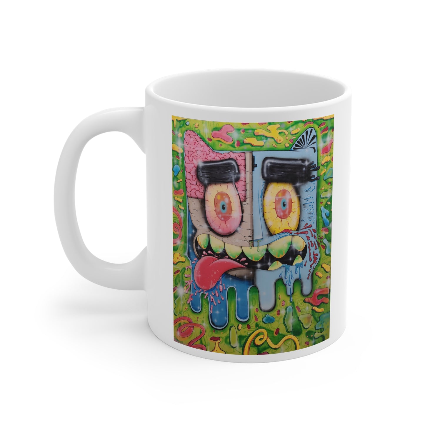 Lenny Vuitton: "Anatomy of the Holli Gan" Ceramic Mugs (The Art of Subversion)